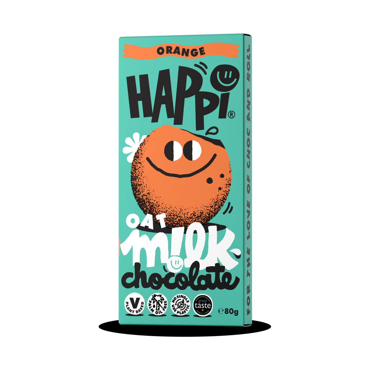 Vegan Friendly Orange Chocolate Bar 4 x 80g - Happi Choc